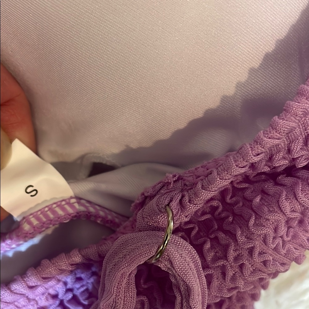 SVELTUS Purple Ribbed Bikini Set - Picture 5 of 5